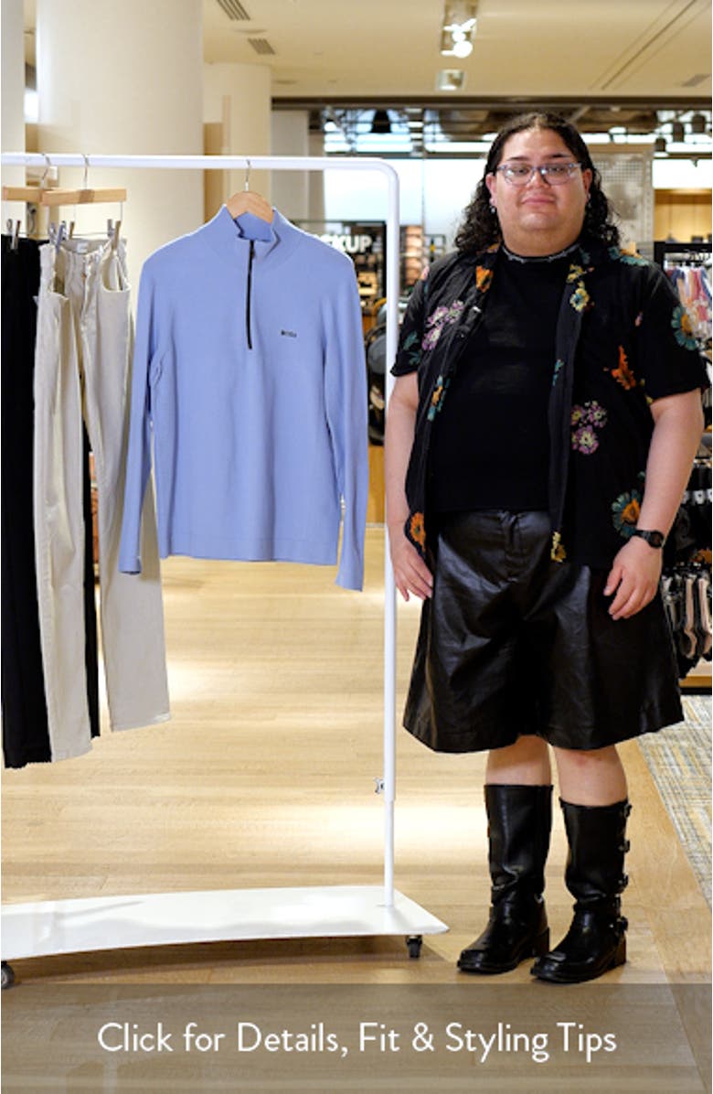 Seamless Tech Quarter Zip Stretch Sweatshirt, sales video thumbnail