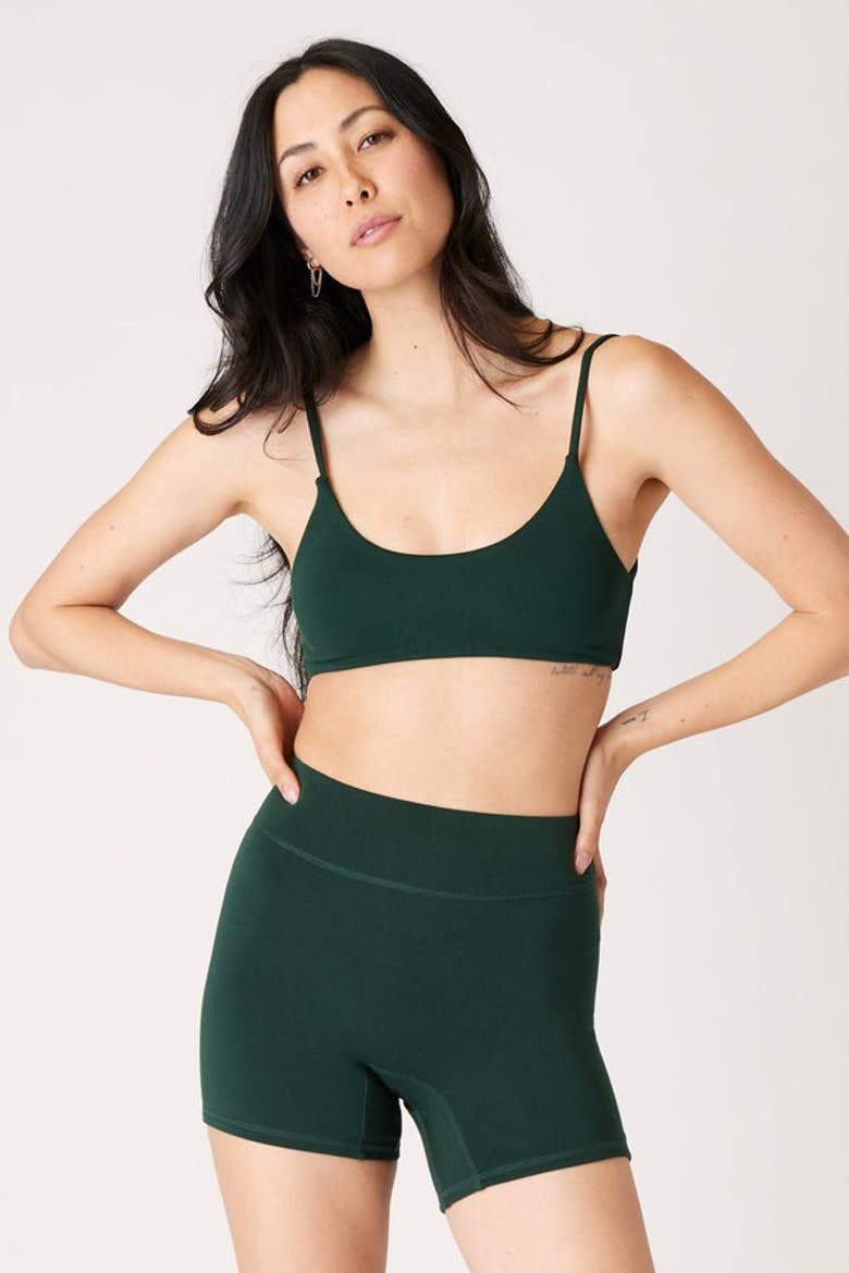 The Cool-Comf Lounge Bralette, Main, color, Evergreen