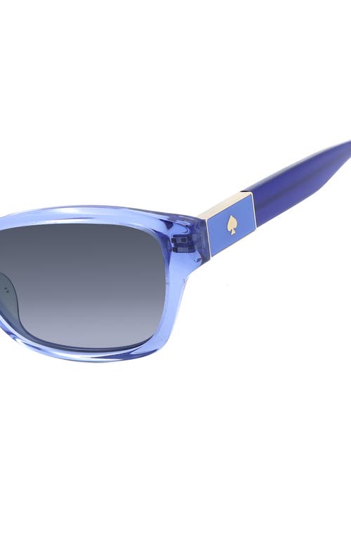 KATE SPADE KATE SPADE NEW YORK AYLA 53MM GRADIENT RECTANGULAR SUNGLASSES 