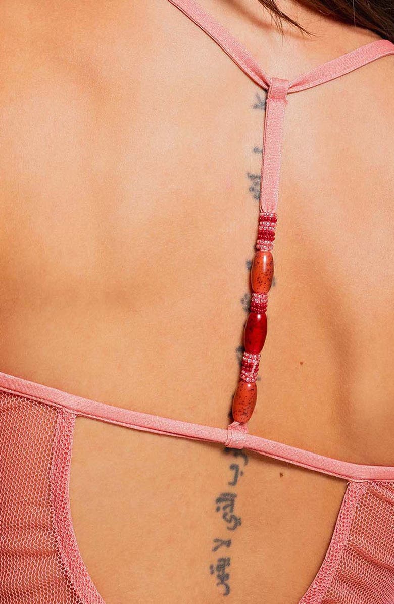 Cosita Linda Metallic Sheer Halter Cover-Up Maxi Dress, Alternate, color, 