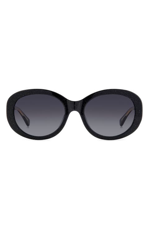 avah 56mm gradient round sunglasses