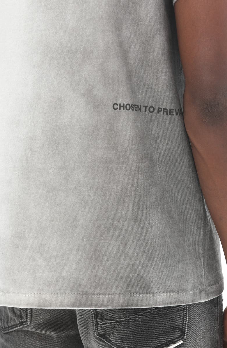 HVMAN Ombré Stripe Cotton Logo Graphic Tee, Alternate, color, 