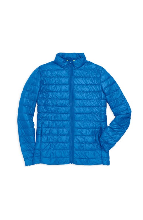 Shop Primary Grown-ups Puffer Jacket In Blueberry