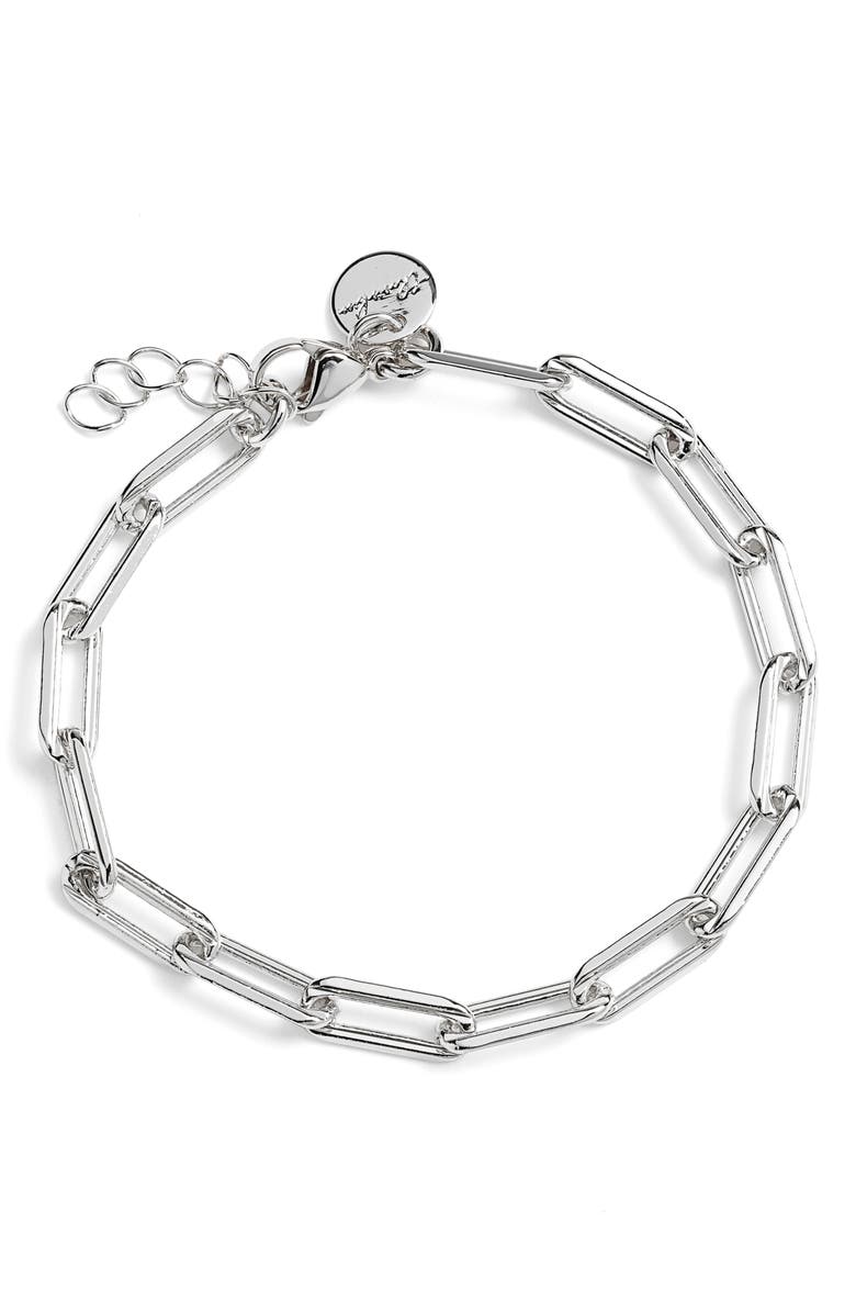 THE SIS KISS Leo Bracelet, Main, color, Silver