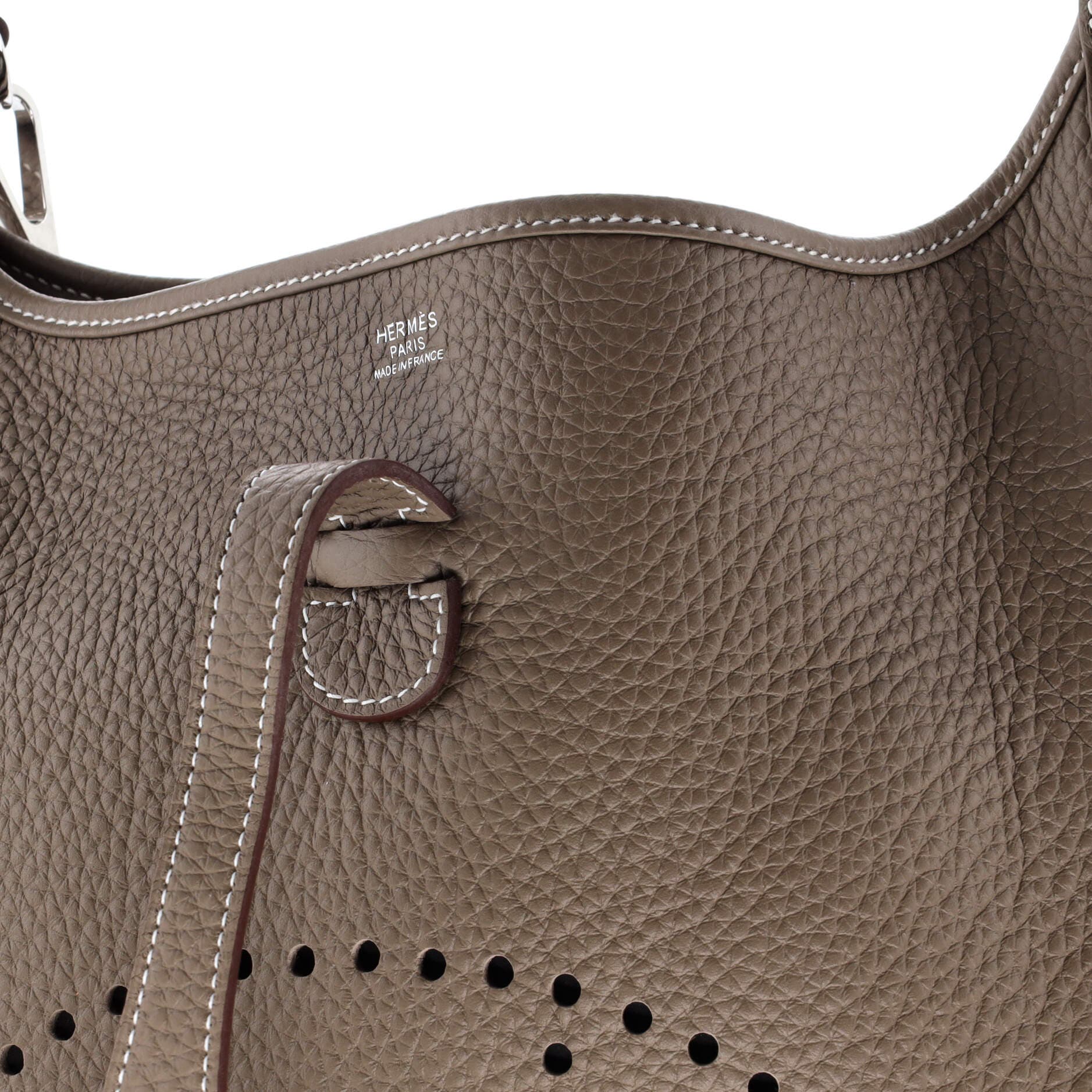 Pre-Owned Hermes Evelyne Bag Gen III Clemence PM, Alternate, color, Etoupe