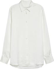 GIA STUDIOS Nicole Jacquard Stripe Button-Up Shirt