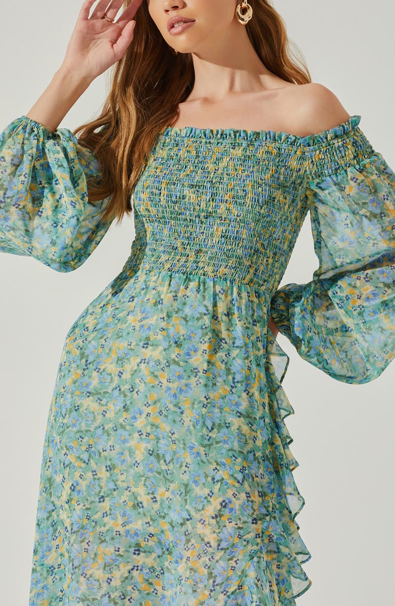 ASTR the Label Katlynne Off-the-Shoulder Dress, Alternate, color, 