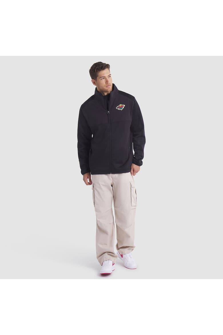 Men's Fanatics Black Minnesota Wild Authentic Pro Rink Full-Zip Jacket, Alternate, color, Black
