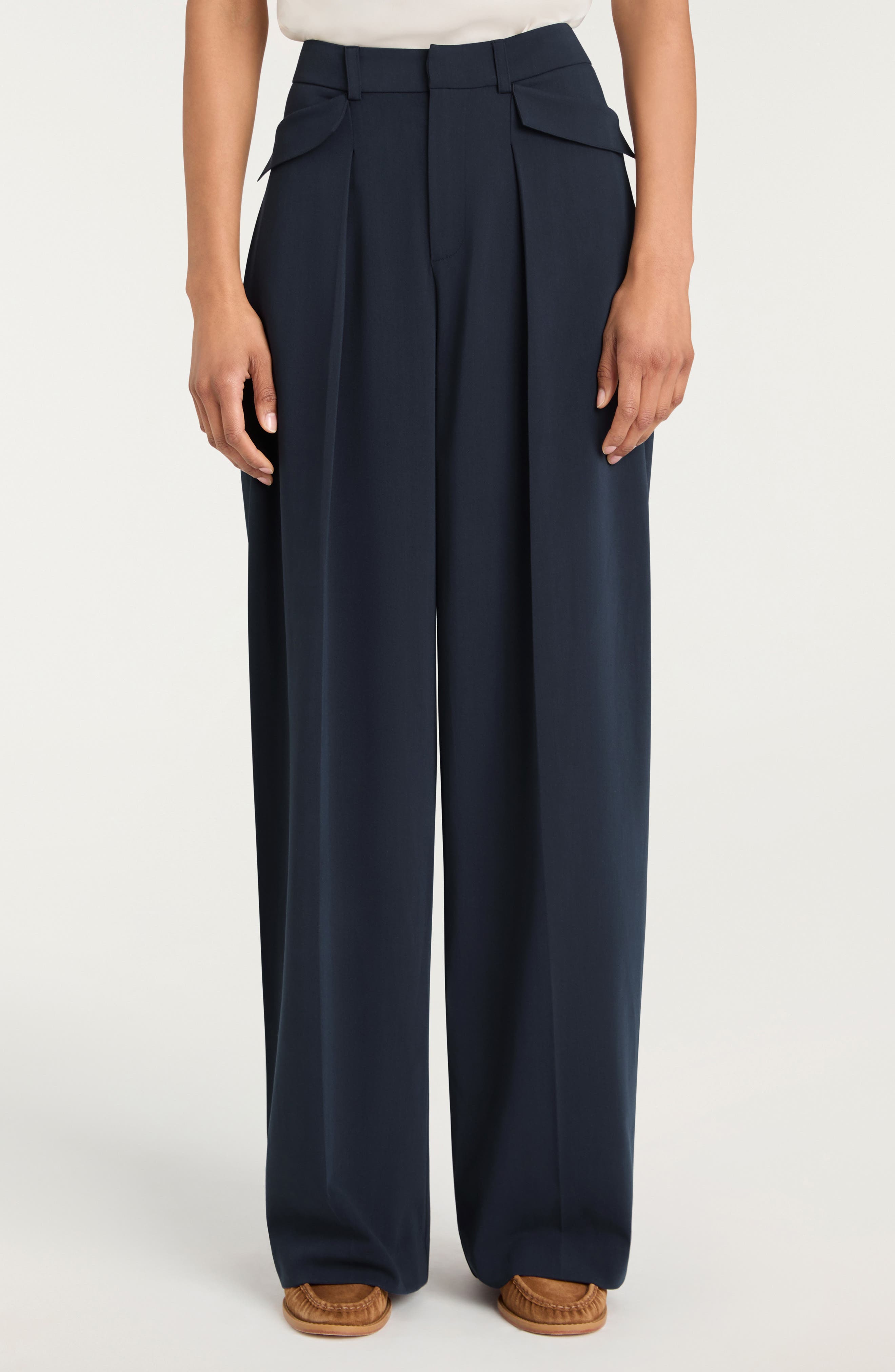 Leora Pleated Wide Leg Pants