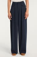 Cinq à Sept Leora Pleated Wide Leg Pants