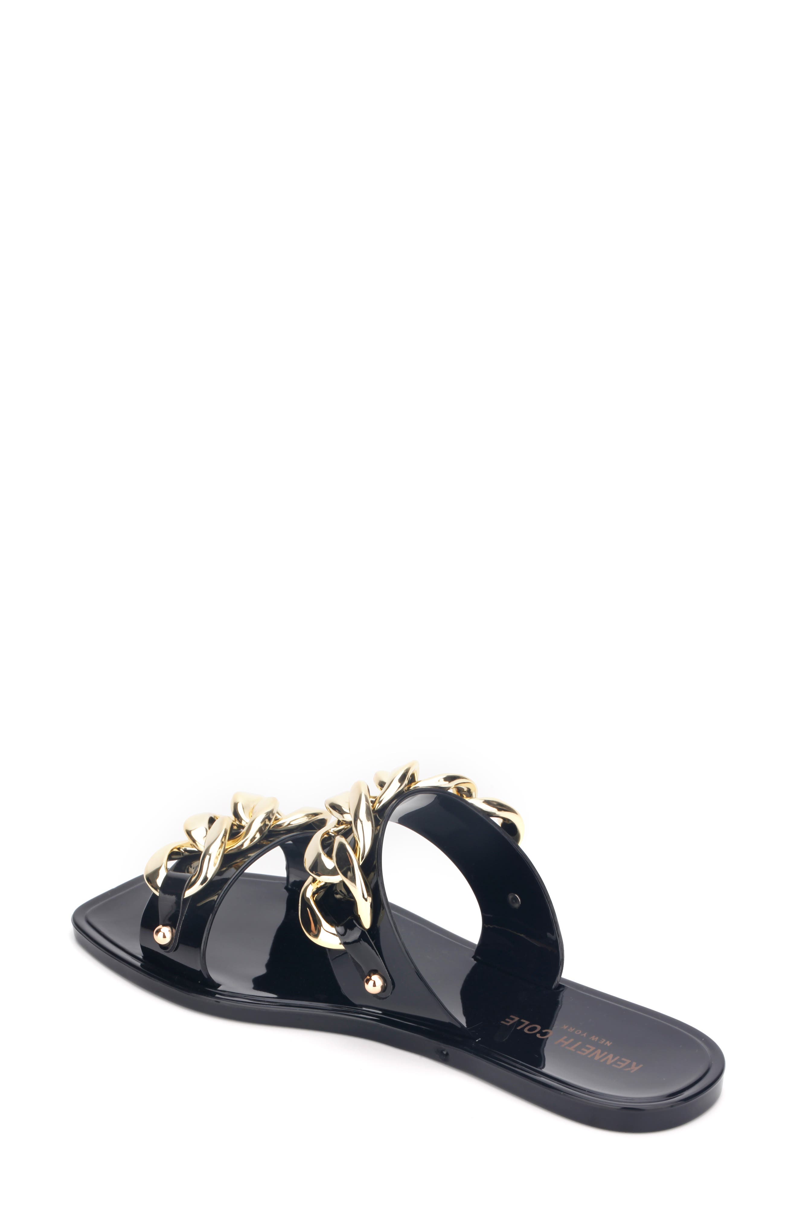 Kenneth Cole New York Naveen Chain Jelly Slide Sandal, Alternate, color, 
