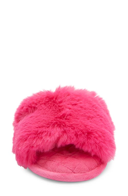 Rachel Roy Harper Faux Fur Slipper In Pink