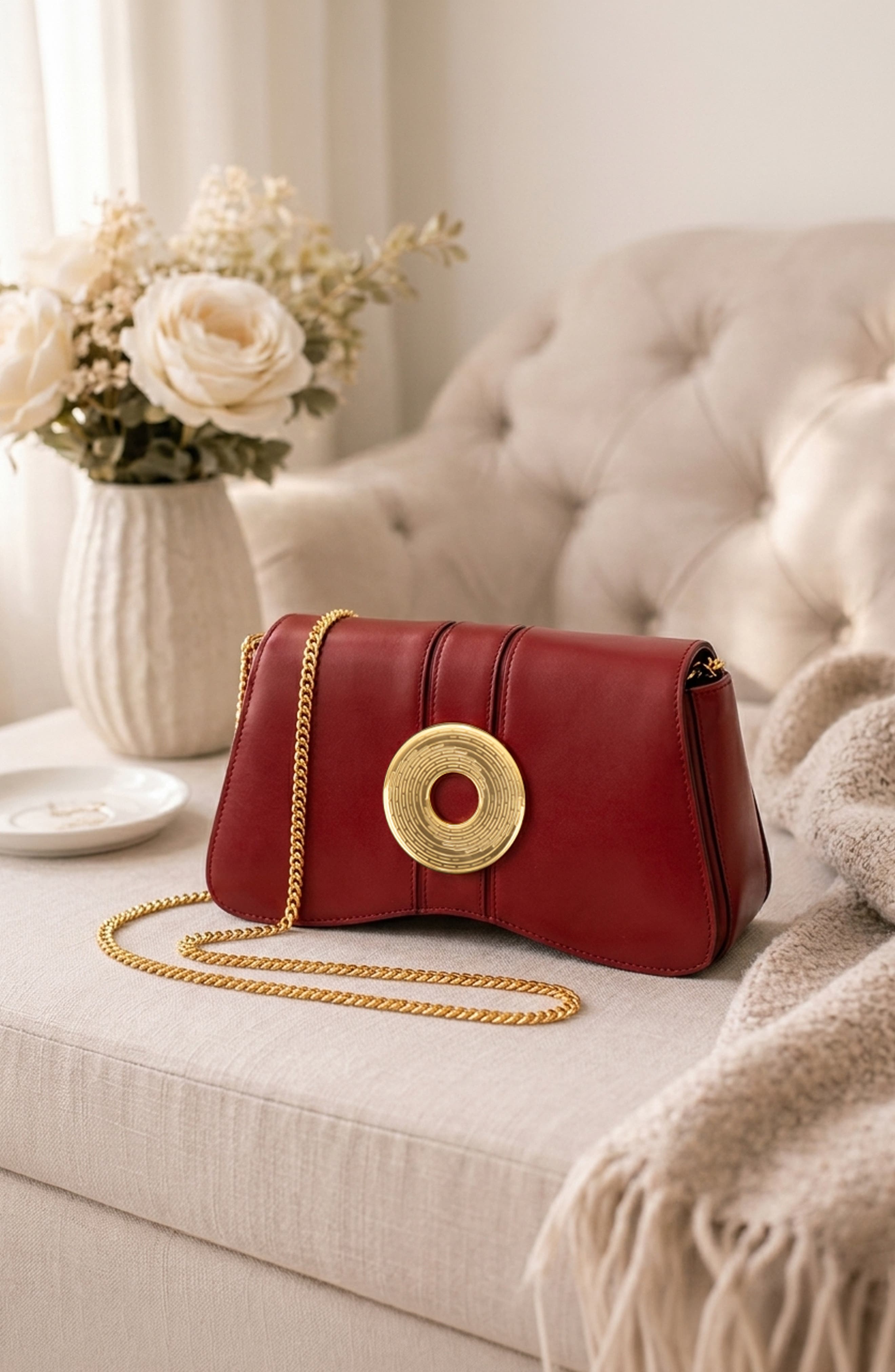 Marquise Clutch 9, Alternate, color, Lava Red