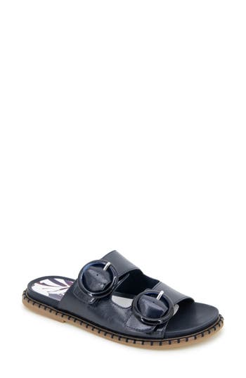 Reaction Kenneth Cole Sydney Embellished Slide Sandal In Navy