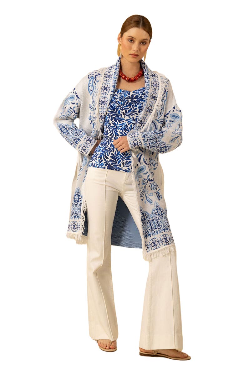 Hale Bob Capri Midi Jacquard Sweater, Alternate, color, 