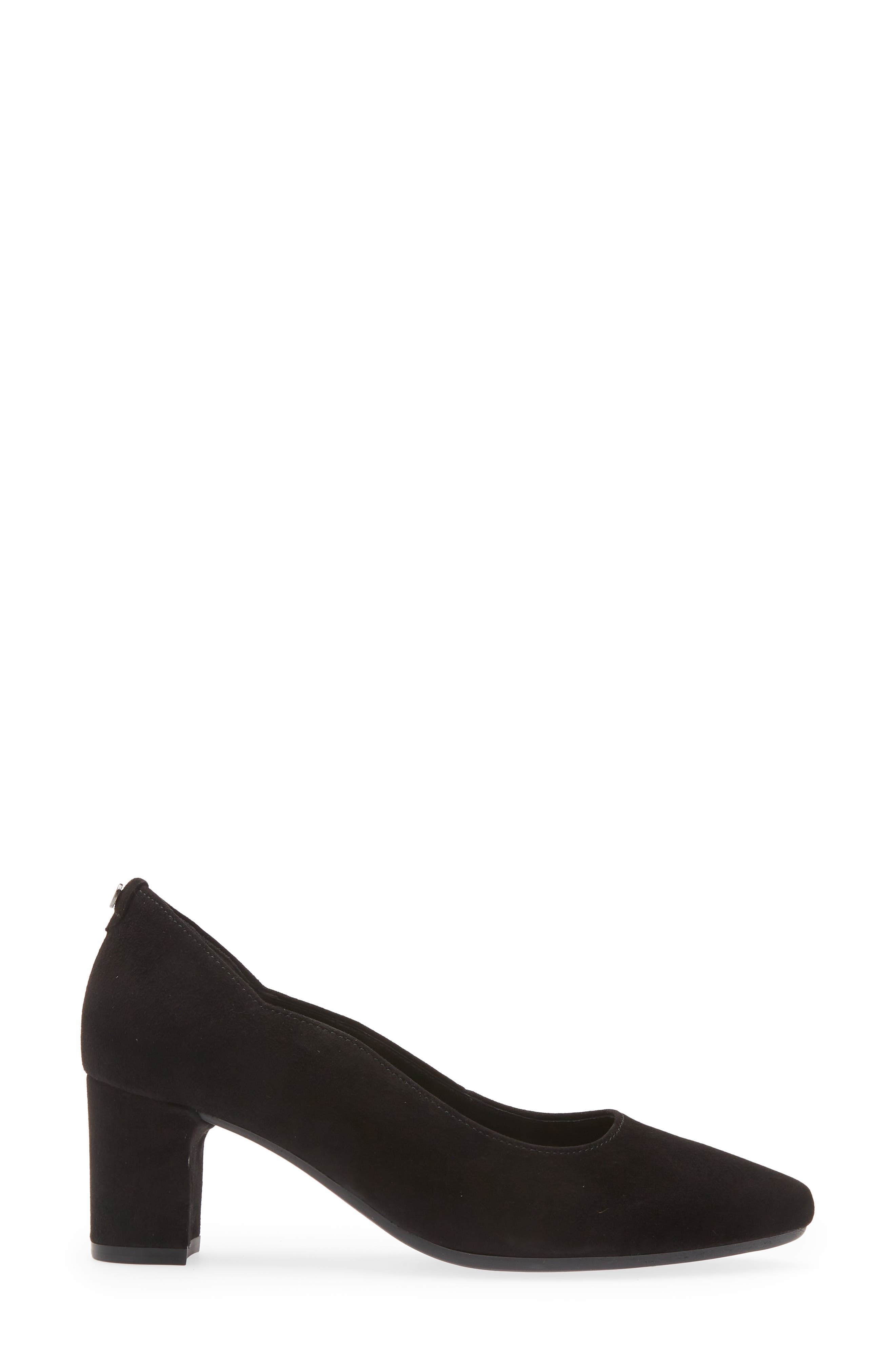 Gabor Scallop Pump, Alternate, color, Black