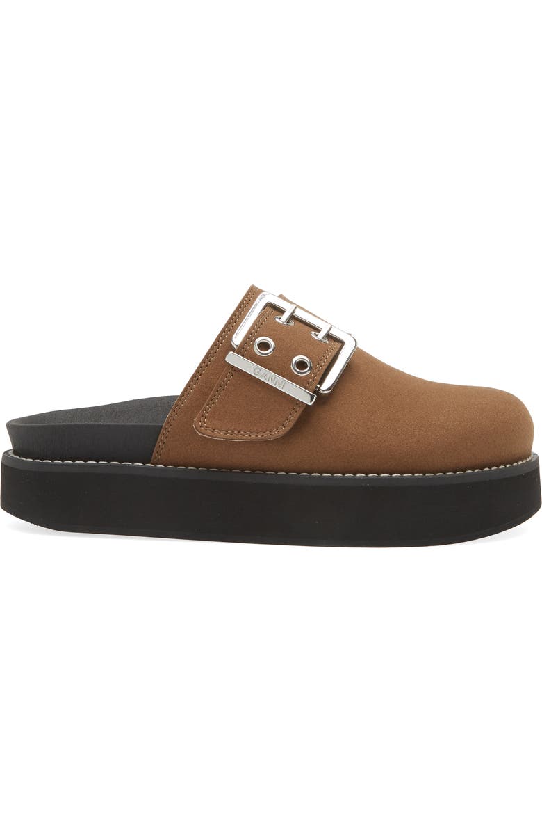 Ganni Buckle Platform Clog, Alternate, color,