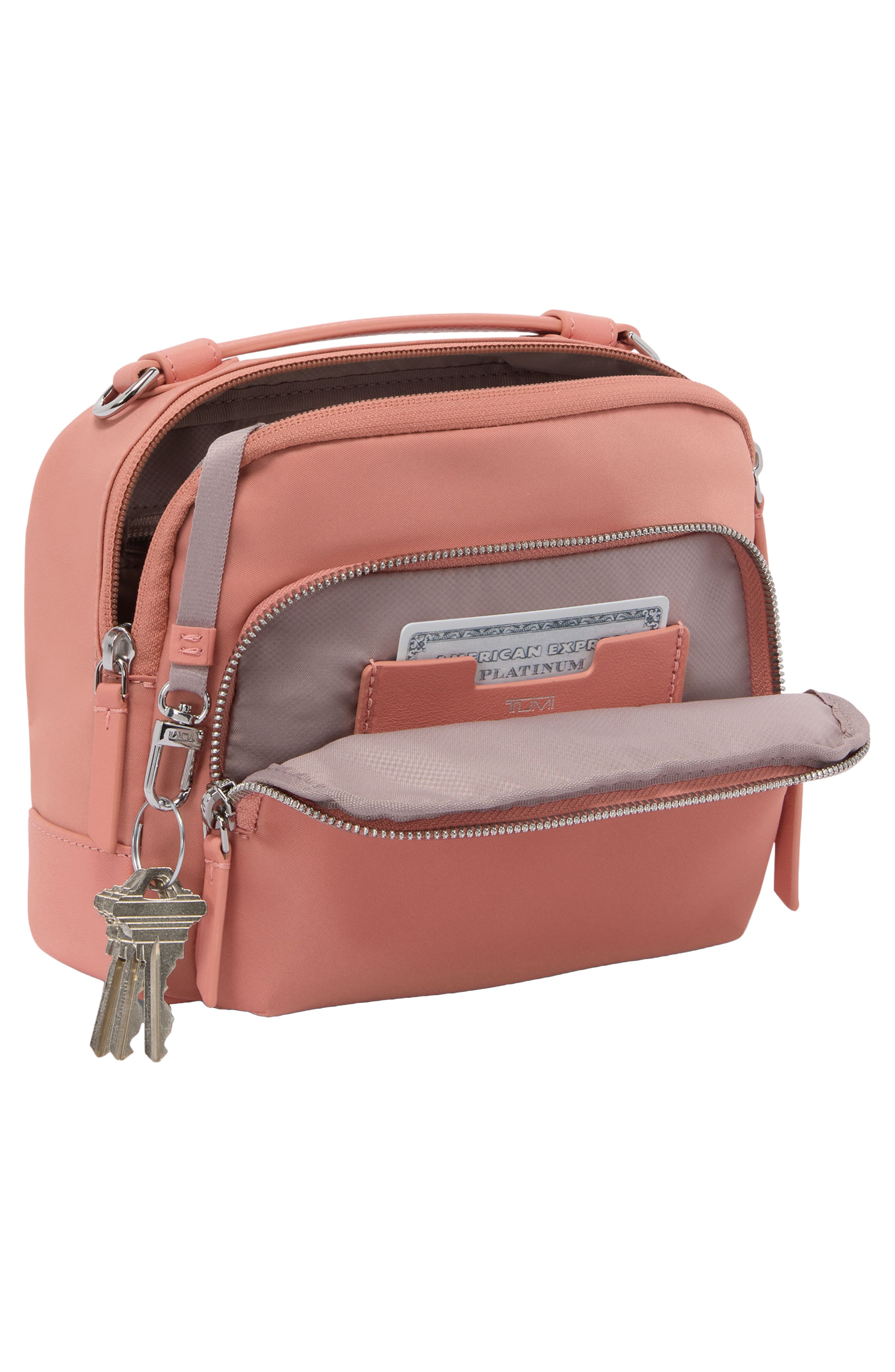 Voyageur Teghan Crossbody Bag, Alternate, color, PINK CLAY