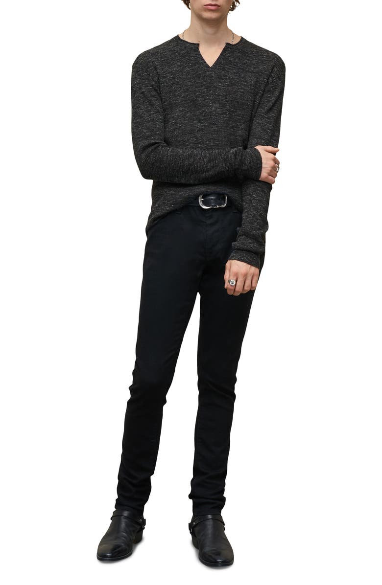 John Varvatos Travis Rib Split Neck Henley, Alternate, color, 
