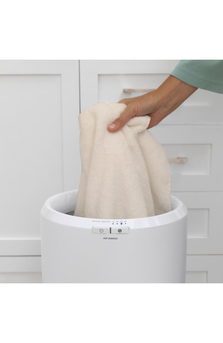 Zadro Large Bucket Towel Warmer, Alternate, color, Black/White