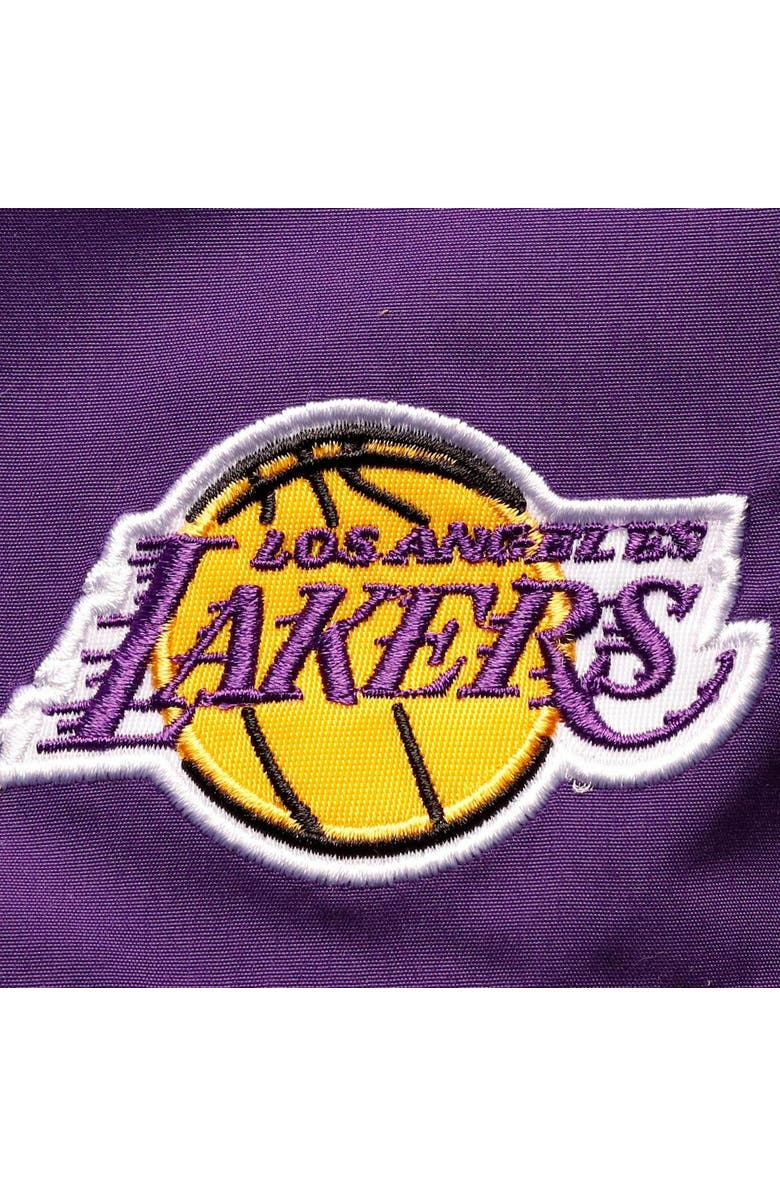 G-III SPORTS BY CARL BANKS Men's G-III Sports by Carl Banks Purple/Gold Los Angeles Lakers Sand Beach Volley Swim Shorts, Alternate, color, 