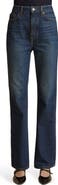 Khaite Danielle High Waist Straight Leg Jeans