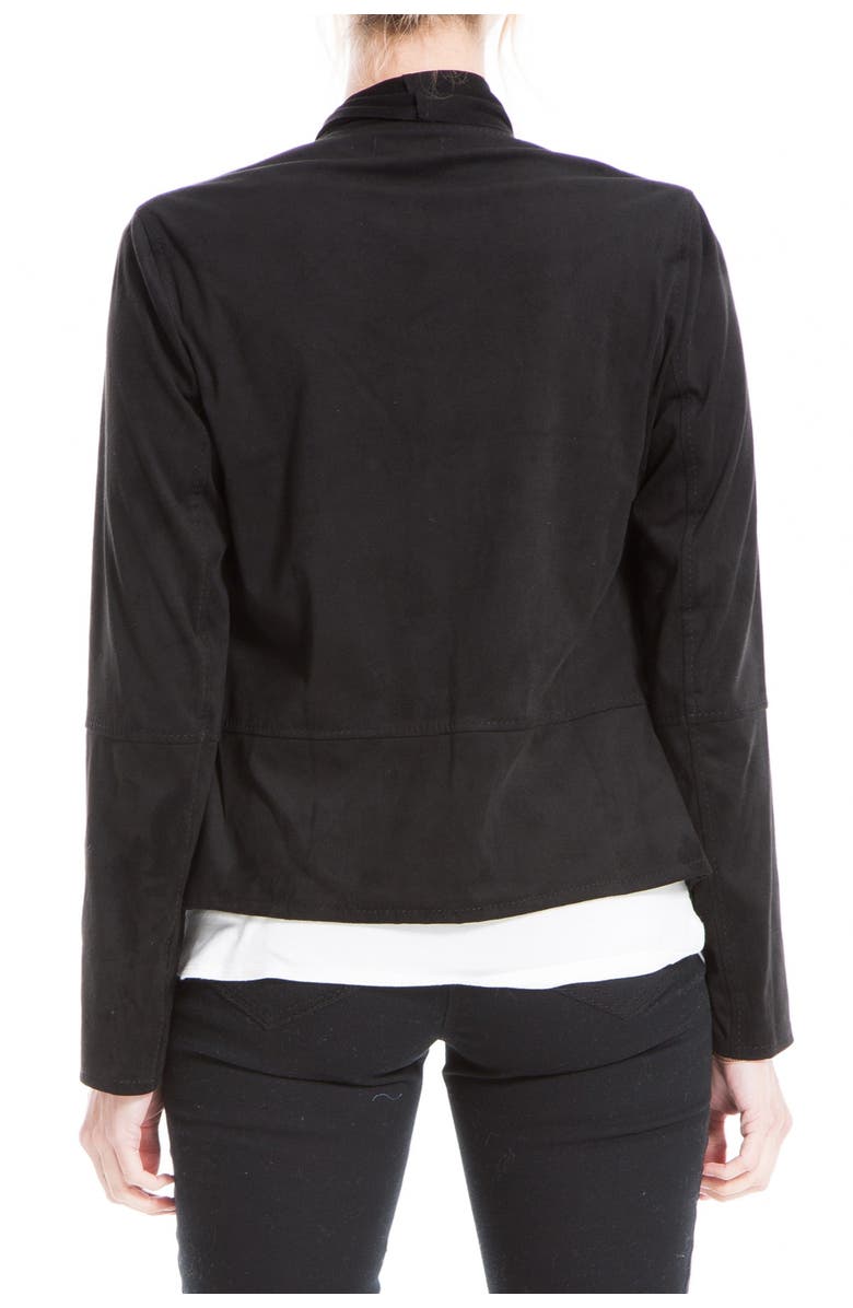MAX STUDIO Faux Suede Open Front Jacket, Alternate, color, 