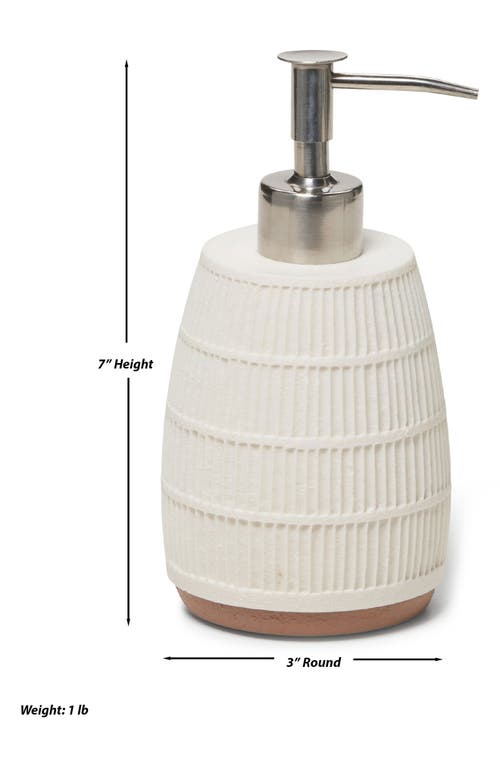 Roselli Trading Company Cream Resin Lotion Pump In Cream