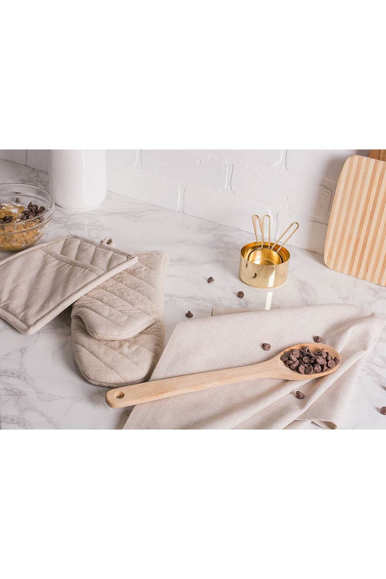 Solid Chambray Dishtowel Set/3, Alternate, color, Natural