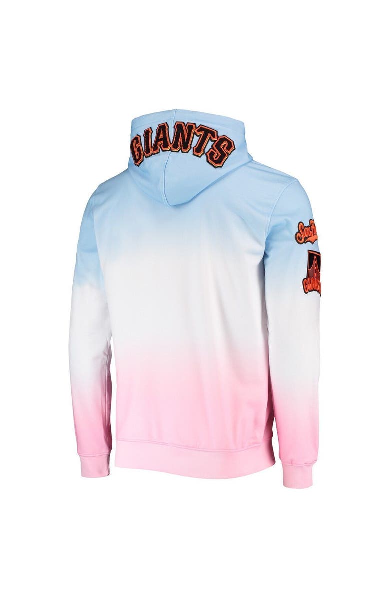 PRO STANDARD Men's Pro Standard Blue/Pink San Francisco Giants Ombre Pullover Hoodie, Alternate, color, 
