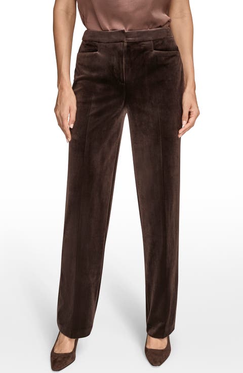 Velvet Straight Leg Pants