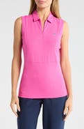 ORIGINAL PENGUIN GOLF Sleeveless Zip Polo