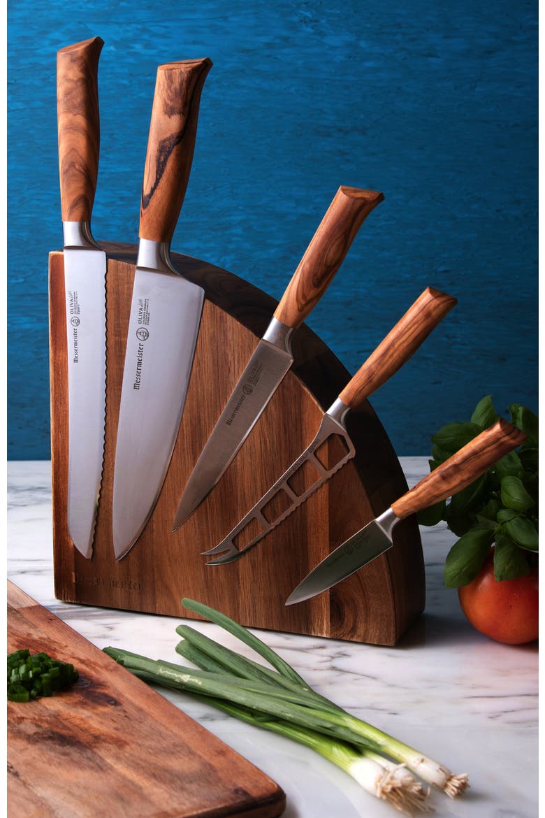 Oliva Elite 6 Piece Magnet Knife Block Set, Alternate, color, Oliva