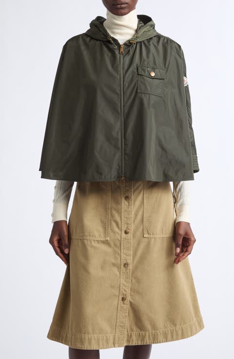 Hooded Nylon Cape