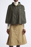 Moncler Hooded Nylon Cape