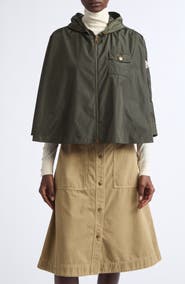 Moncler Hooded Nylon Cape