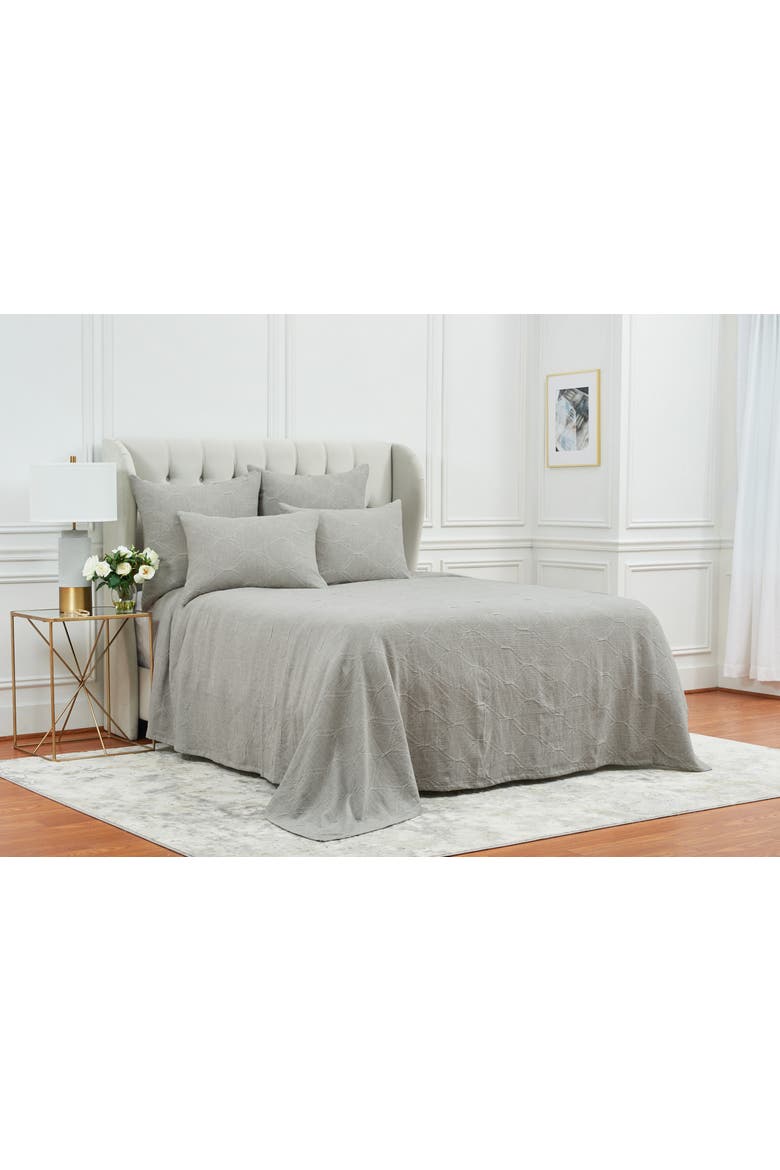 Elaine Stone Cotton Euro Pillow Sham, Alternate, color, Grey