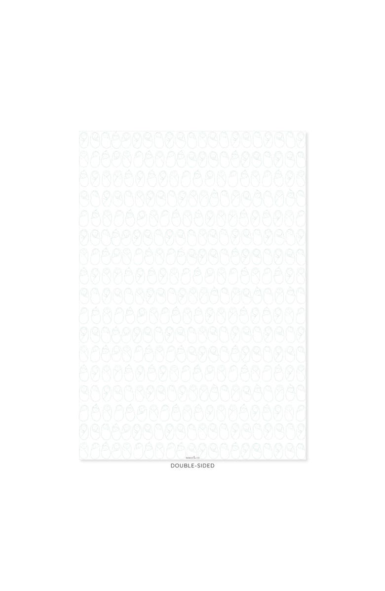 Ramus & Co Eight Sheets Two-Sided "Babies" & "Reef Party" Heavyweight Gift Wrap, Alternate, color, Multicolored