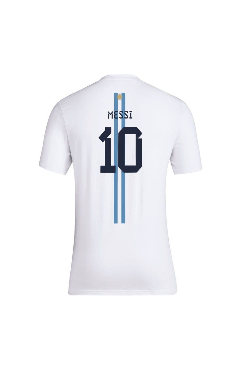adidas Men's adidas Lionel Messi White Argentina National Team Name & Number T-Shirt, Alternate, color, 