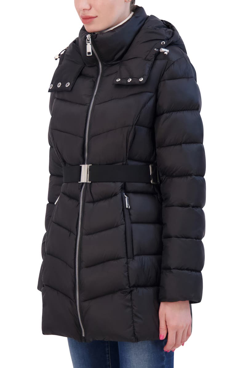 Rebecca Minkoff Quilted Water Repellent Hooded Puffer Jacket, Alternate, color, 