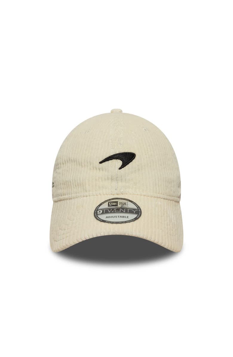 New Era Men's New Era Cream McLaren F1 Team Corduroy 9TWENTY Adjustable Hat, Alternate, color, 