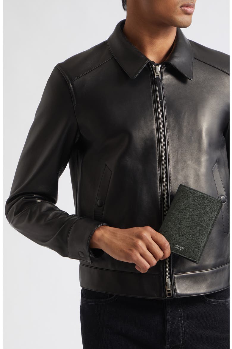 T-Line Leather Passport Holder, Alternate, color, GCT DARK PINE