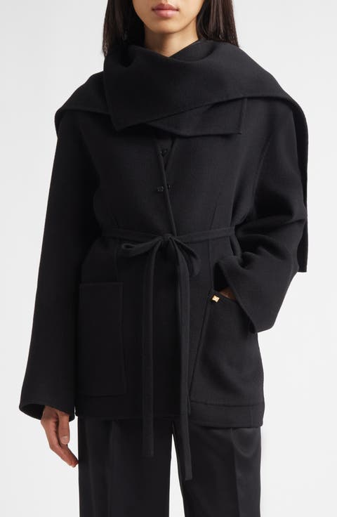 Oversize Shawl Collar Wool & Cashmere Coat