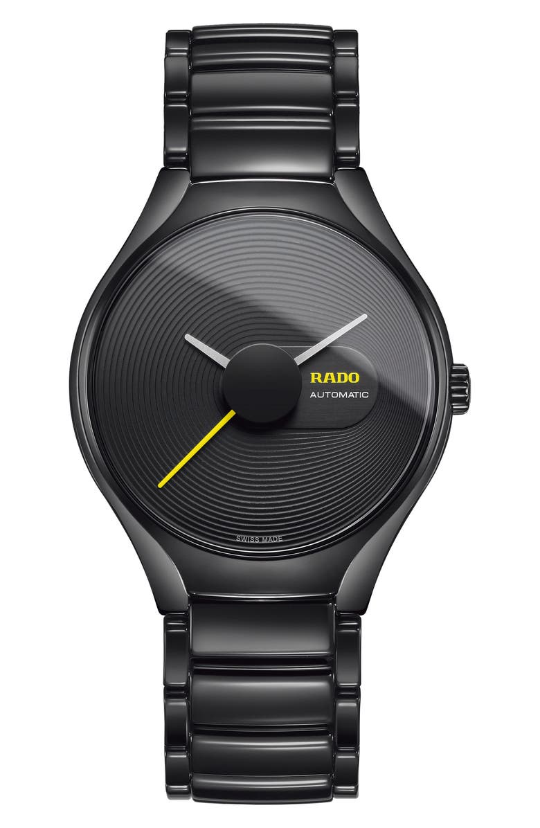 RADO True Stratum Ceramic Watch, 40mm, Main, color, 