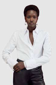 Karen Millen Cotton Woven Buttoned Shirt