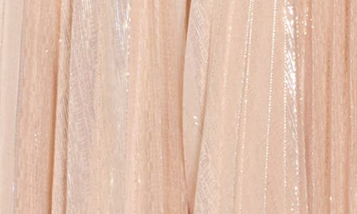 Alice And Olivia Alice + Olivia Camila Pleated Plunge Neck Silk Blend Halter Dress In Pink