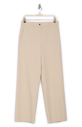 Theory Patton Flat Front Stretch Cotton Pants In New Sand - 1s0