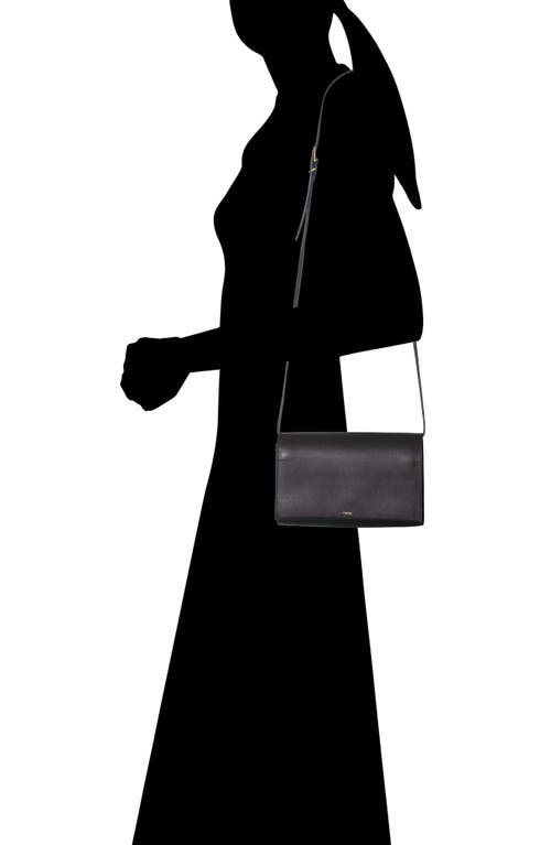 Vince Leather Crossbody Wallet In Purple