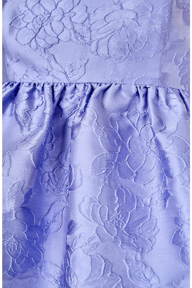 Floral Satin Jacquard Strapless Top, Alternate, color, LAVENDER