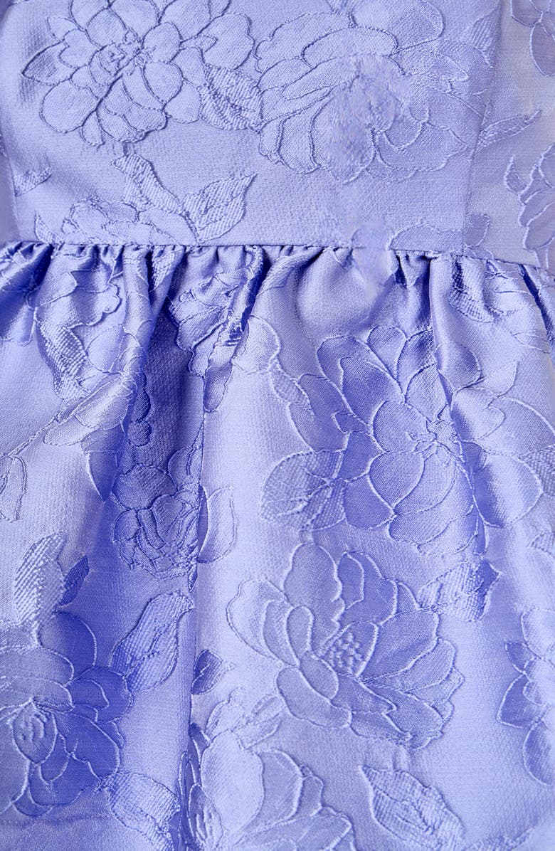 Endless Rose Floral Satin Jacquard Strapless Top, Alternate, color, Lavender